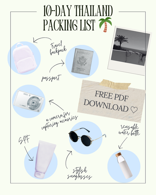 Thailand Packing List 🌴 (10 Days | Free Travel Checklist Download)